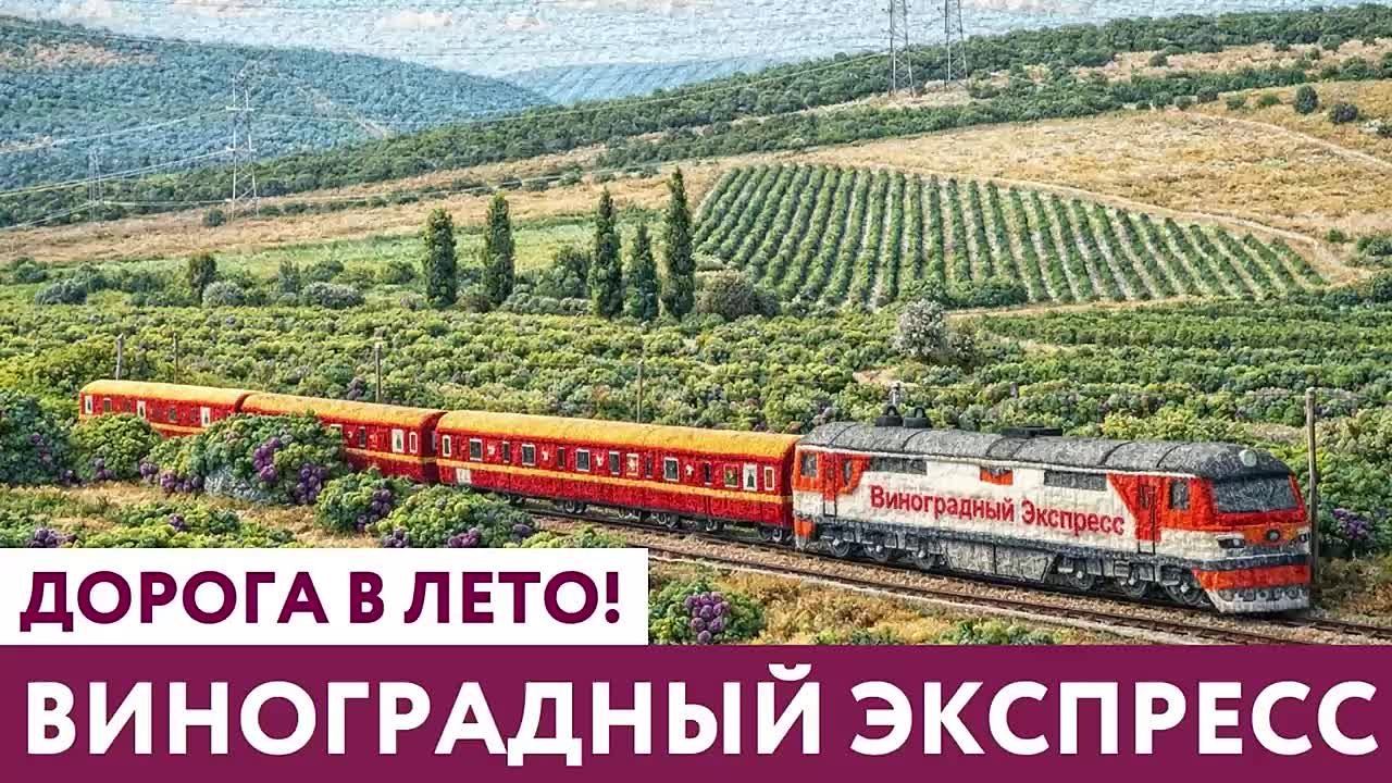 Вот и кукольный «Виноградный Экспресс» отправился в вязаный край