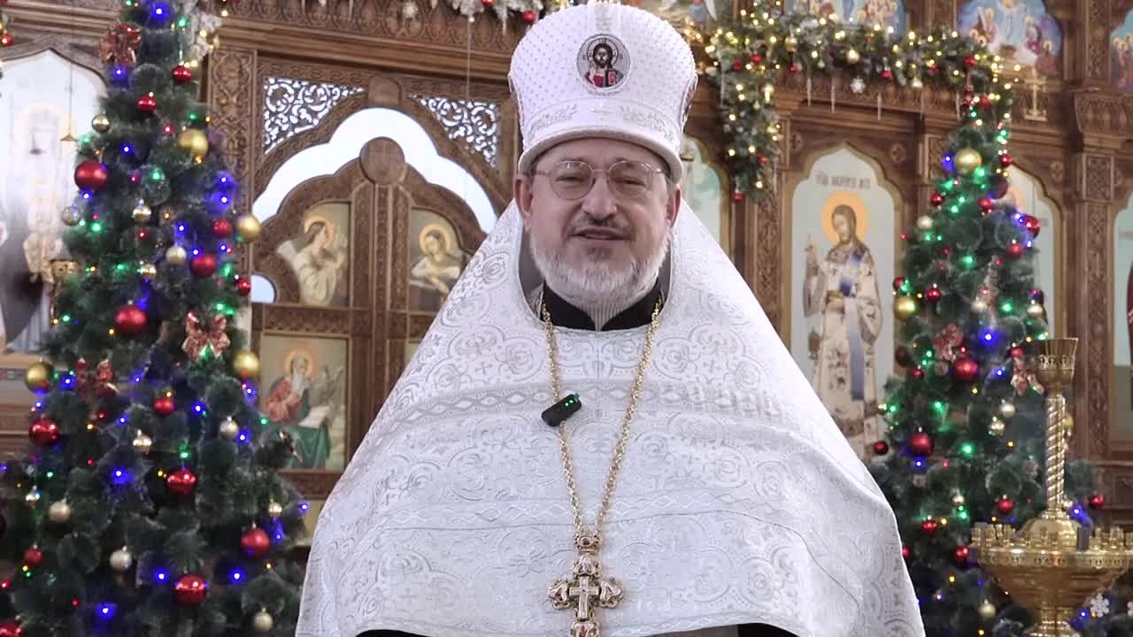 Поздравление настоятеля храма Святых и праведных Захария и Елисаветы, протоиерея Романа Запоточного со Светлым праздником Рождества Христова