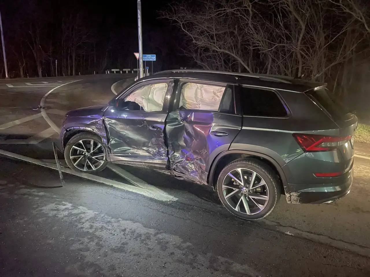 Сотрудники Госавтоинспекции Нижнегорского района устанавливают обстоятельства ДТП