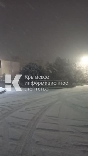 Ещё больше снега в Симферопольском районе