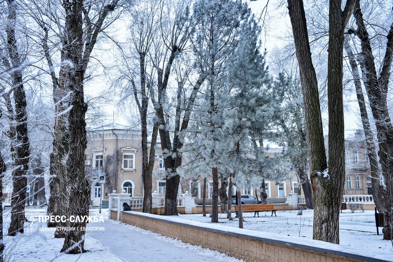 Зимняя сказка в Евпатории: город в белых кружевах Зимняя сказка в Евпатории: город в белых кружевах