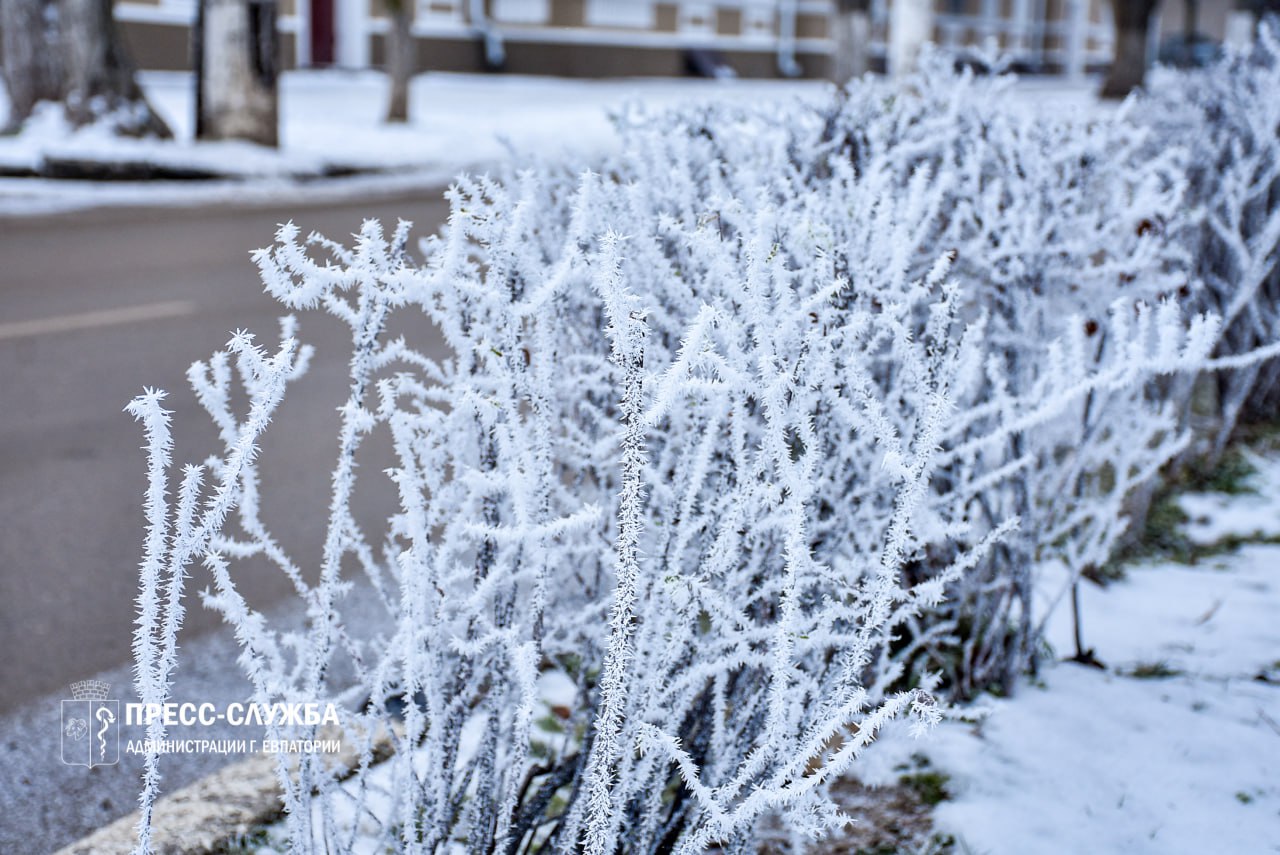 Зимняя сказка в Евпатории: город в белых кружевах Зимняя сказка в Евпатории: город в белых кружевах