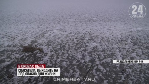 Черноморское побережье покрылось льдом в некоторых районах Крыма