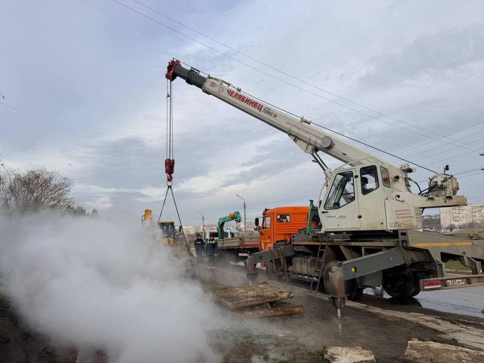 Работы по ремонту теплотрассы по ул. Ворошилова, 9А завершены