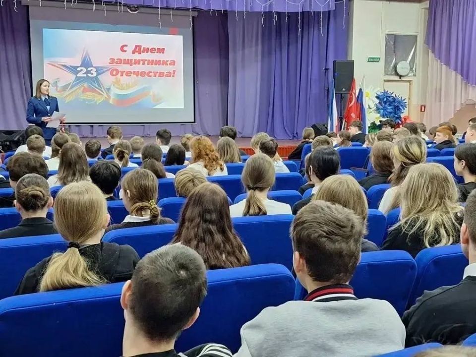 Природоохранной прокуратурой проведен урок мужества, посвященный Дню защитника Отечества