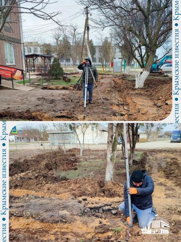 Сквер строят в селе Зимино Раздольненского района