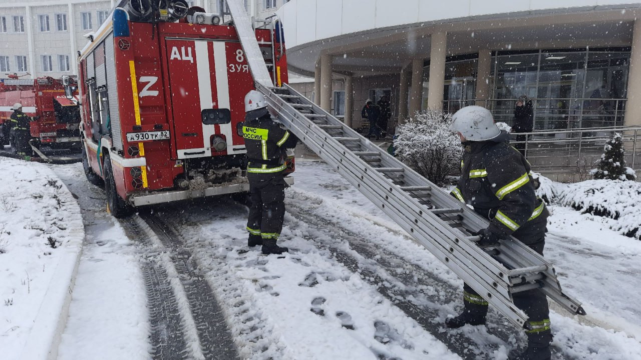 В Белогорске прошли пожарно-тактические учения