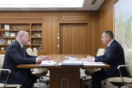 Михаил Развожаев: Провел в Москве рабочую встречу с министром строительства и ЖКХ России Иреком Энваровичем Файзуллиным