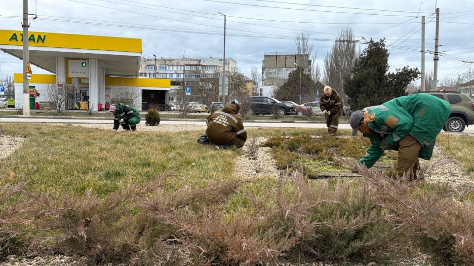 Сотрудники Службы городского хозяйства продолжают системную работу по содержанию зеленых зон Сотрудники Службы городского хозяйства продолжают системную работу по содержанию зеленых зон