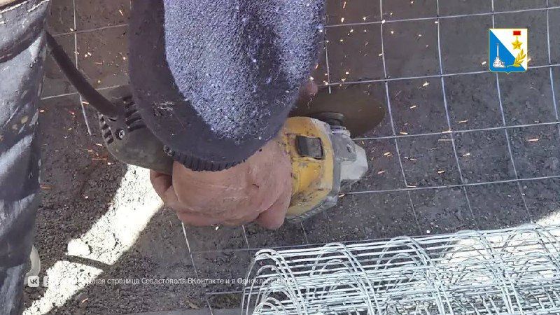 Подпорные стены на улице Вакуленчука готовят к облицовке известняковыми плитами Подпорные стены на улице Вакуленчука готовят к облицовке известняковыми плитами