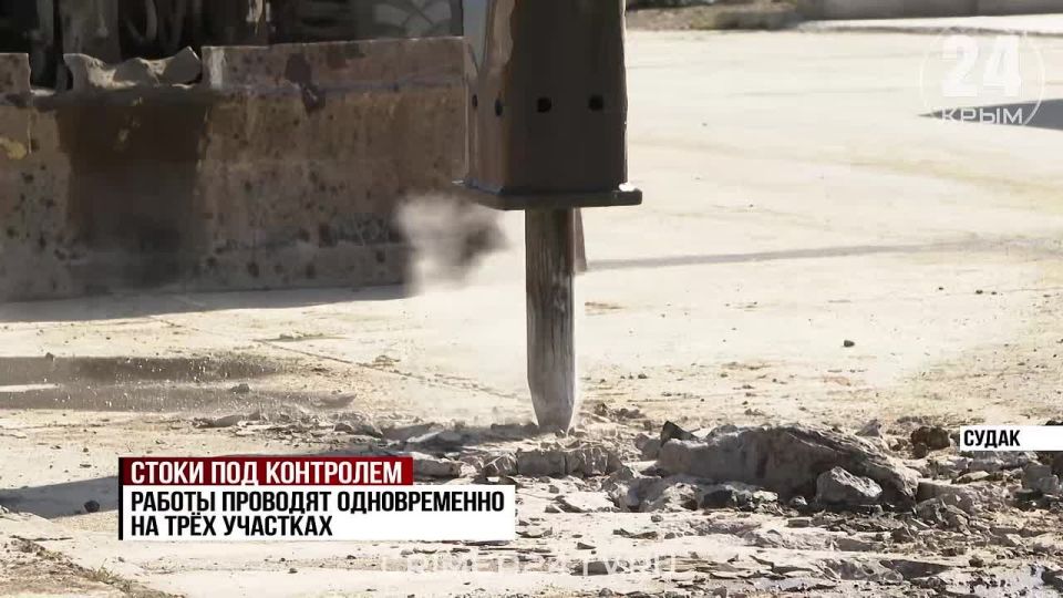 В Судаке завершают реконструкцию канализационной системы