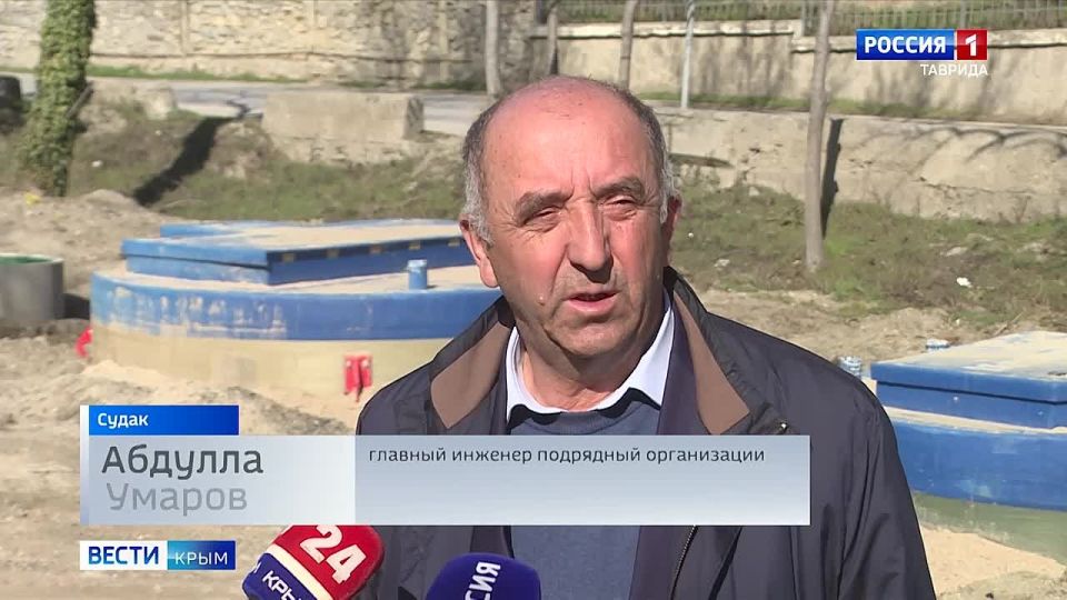 В районе мыса Алчак и на улице Приморской в Судаке прошли гидротехнические испытания оборудования новой насосной станции