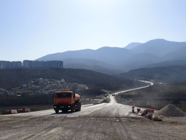 Дорога в объезд Алушты готова более чем на 80%