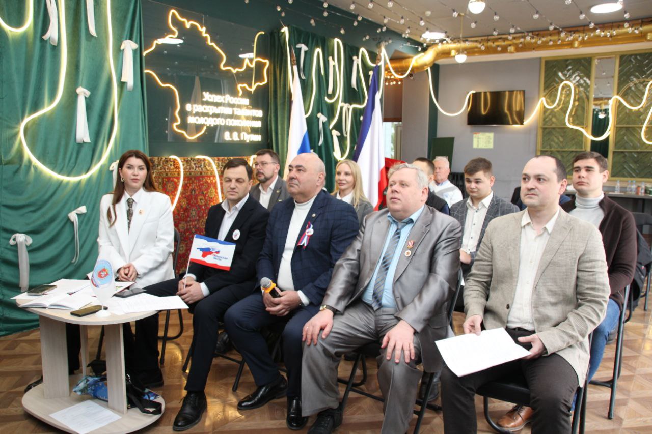 Видеомост с Минском, посвященный 12-й годовщине Крымской весны, прошел сегодня в Симферополе Видеомост с Минском, посвященный 12-й годовщине Крымской весны, прошел сегодня в Симферополе