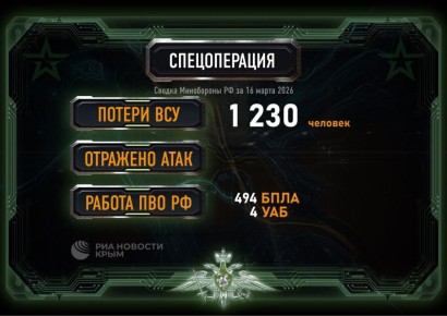 Почти 500 украинских беспилотников сбила российская ПВО за сутки