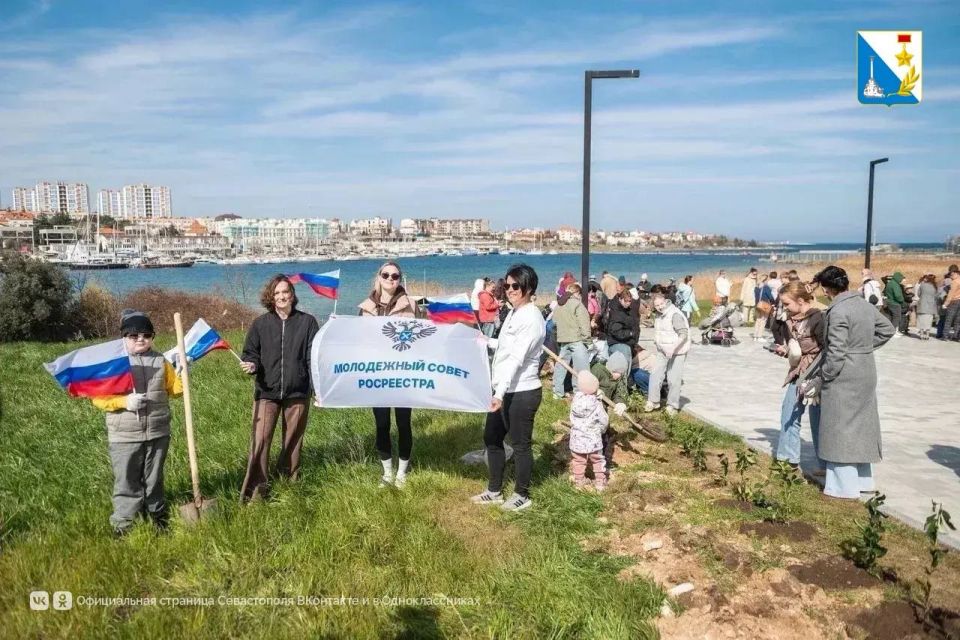 400 деревьев и кустарников уже высадили у центра «Бухта Казачья» 400 деревьев и кустарников уже высадили у центра «Бухта Казачья»