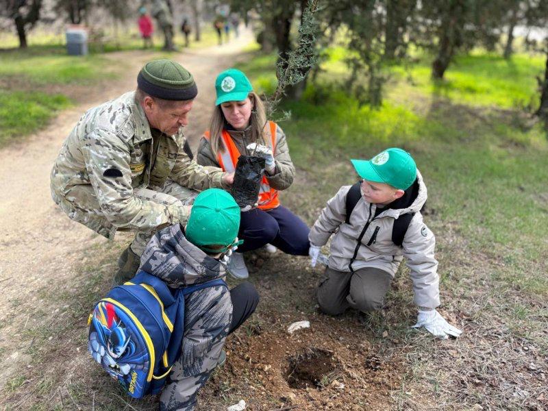 Полсотни деревьев высадили севастопольские школьники в парке 35-летия Победы Полсотни деревьев высадили севастопольские школьники в парке 35-летия Победы