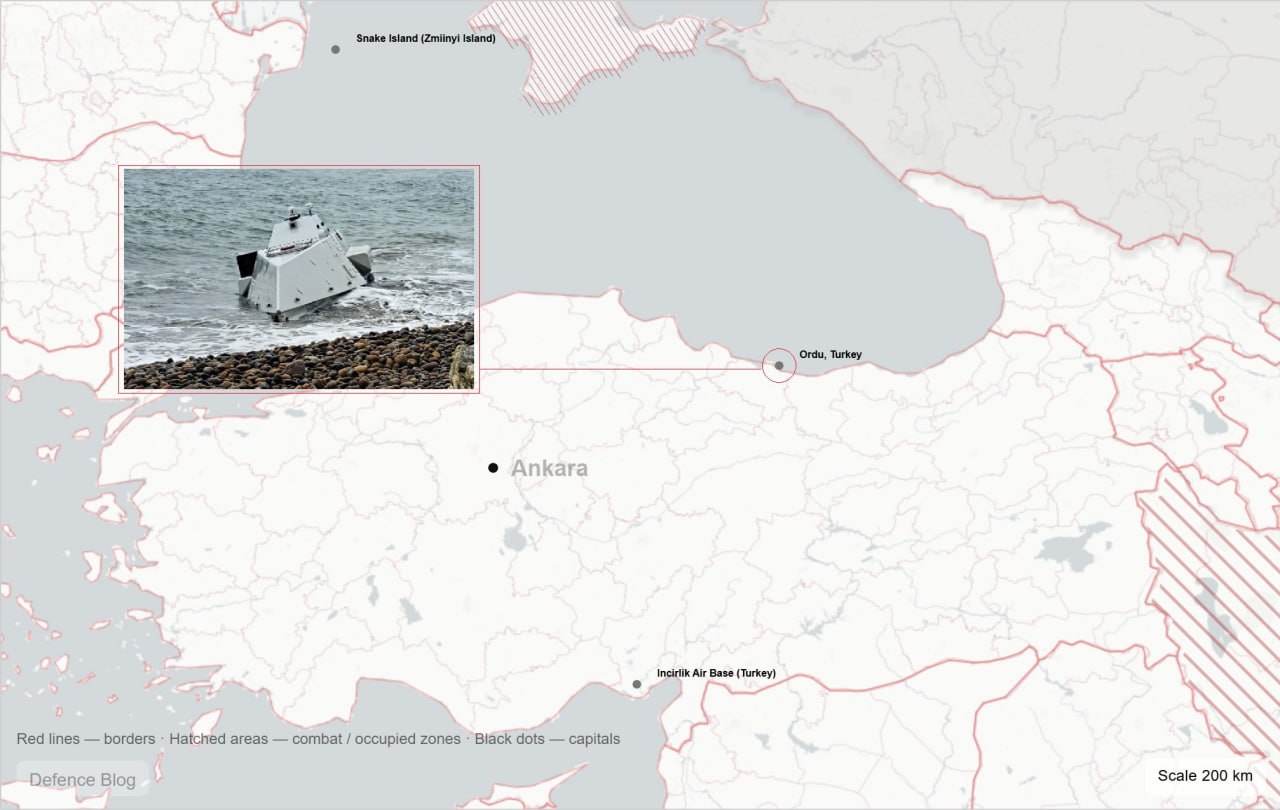 Американский БЭК AEGIR-W выбросило на побережье Черного моря у турецкого города Орду Американский БЭК AEGIR-W выбросило на побережье Черного моря у турецкого города Орду