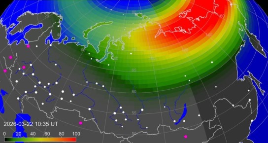 На Земле происходит всплеск интенсивности полярных сияний