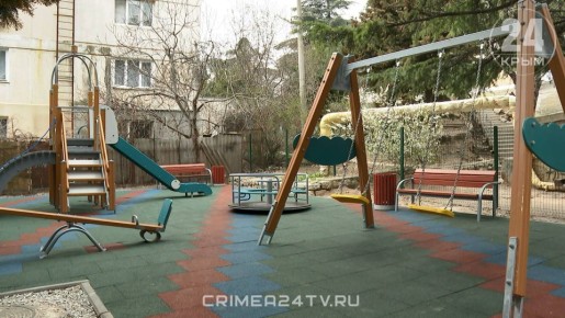 Новое игровое пространство открыли на улице Горького в Гаспре