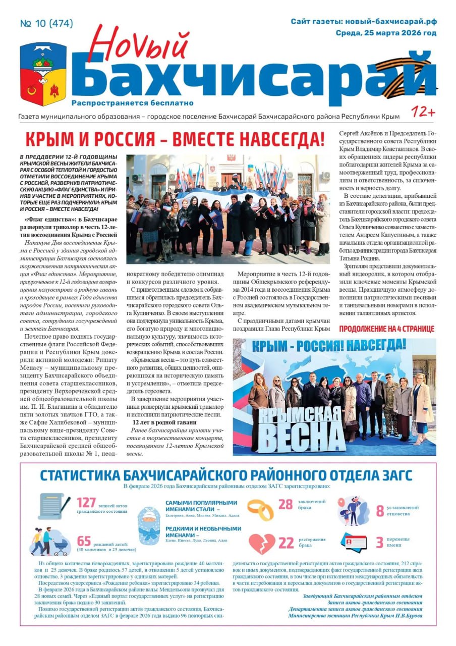 Свежая подборка первых полос районных газет Крыма Свежая подборка первых полос районных газет Крыма