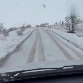 В Крымских горах уже идет снег