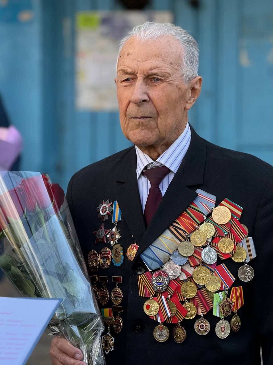 Александр Юрьев: Сегодня, в свой 100-летний юбилей, принимает поздравления евпаториец, ветеран Великой Отечественной войны Иван Ефимович Чеховский