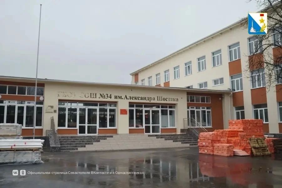 Реконструкция школы № 34 выполнена на 70%