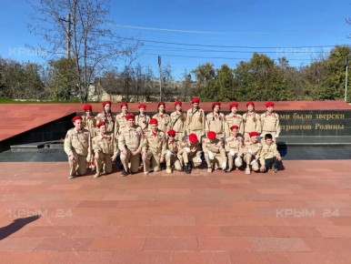 В мемориальном комплексе «Концлагерь «Красный» в Симферопольском районе открылась «Вахта памяти поколений — Пост №1»