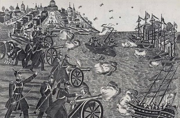 "Вот ваши орудия!" — 22 апреля 1854 года четырёхорудийная батарея прапорщика Щёголева спасла Одессу от вражеского флота