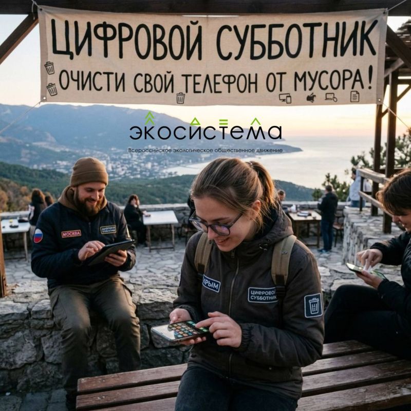 Цифровой субботник в рамках Всероссийской недели субботников «Мы за чистоту» от Федерального агентства по делам молодёжи и Всероссийского экологического движения «Экосистема» в рамках Года единства народов России и...