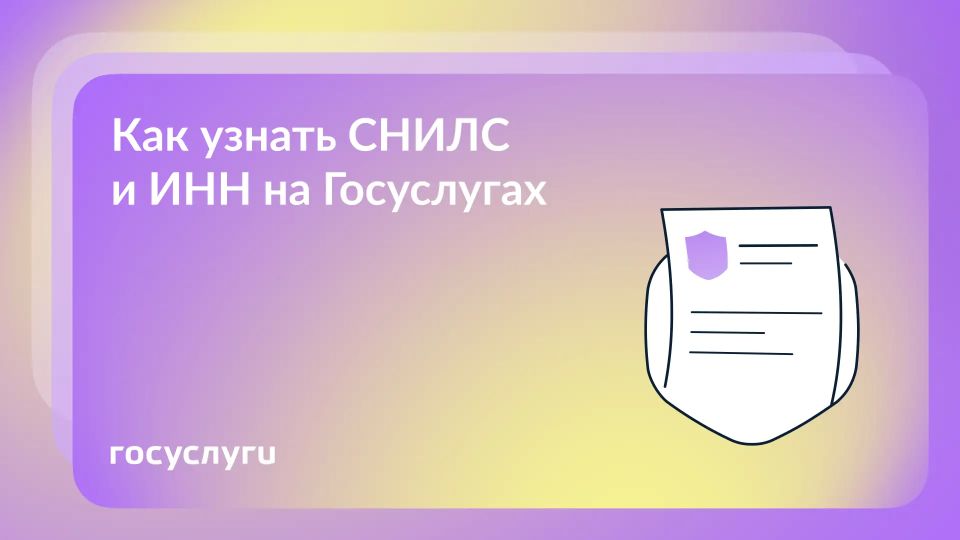 Два ваших уникальных номера на Госуслугах