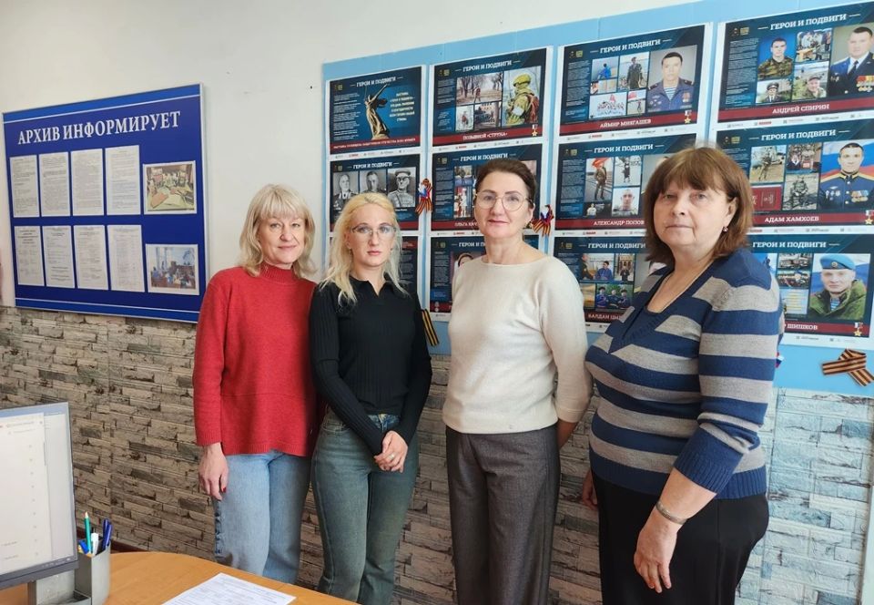 Специалисты Госкомитета осуществили рабочий визит в муниципальный архив Советского района