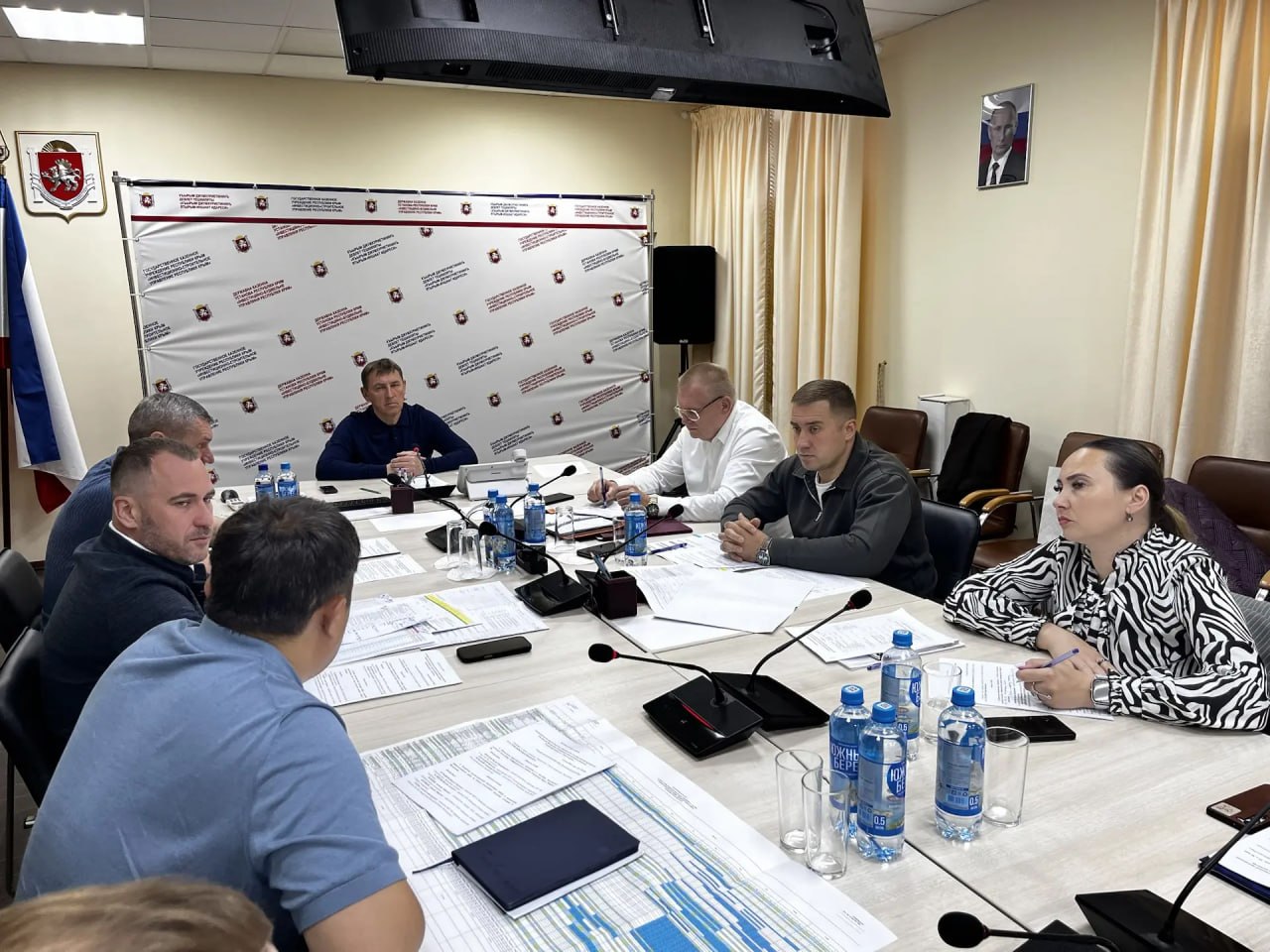 Юрий Гоцанюк: В ГКУ «Инвестстрой» обсудили ход реализации госпрограммы РФ «Социально-экономическое развитие Республики Крым и г. Севастополя», проанализировали текущую ситуацию и подвели промежуточные итоги работы