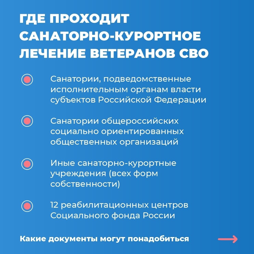 Инструкция: как ветерану СВО получить направление на санаторно-курортное лечение Инструкция: как ветерану СВО получить направление на санаторно-курортное лечение