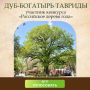 Вы ведь уже проголосовали за наш дуб-богатырь Тавриды?