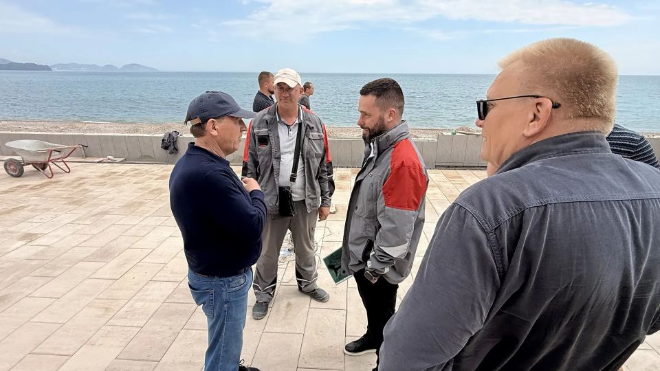 Готовность набережной Коктебеля составляет 86% Готовность набережной Коктебеля составляет 86%