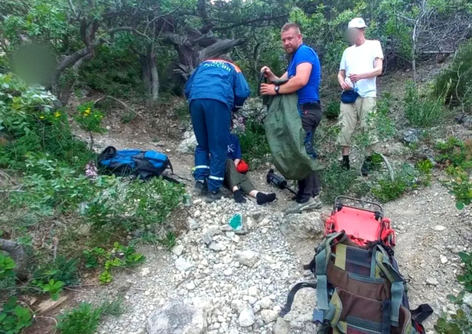 Оказание помощи травмировавшейся туристке в районе горы Караул-Оба (ГО Судак)