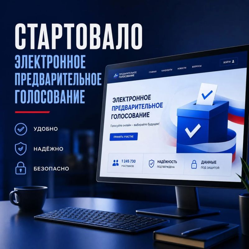Стартовало электронное предварительное голосование Единой России