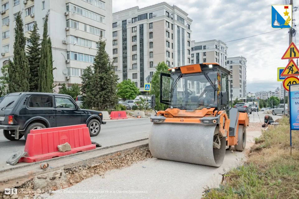 Перекрёсток улиц Адмирала Фадеева и Парковой готов уже на 70% Перекрёсток улиц Адмирала Фадеева и Парковой готов уже на 70%