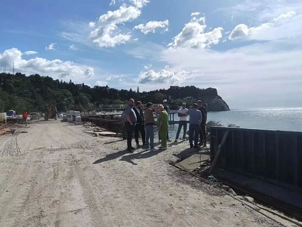 Ремонт набережной Алушты отстает от графика