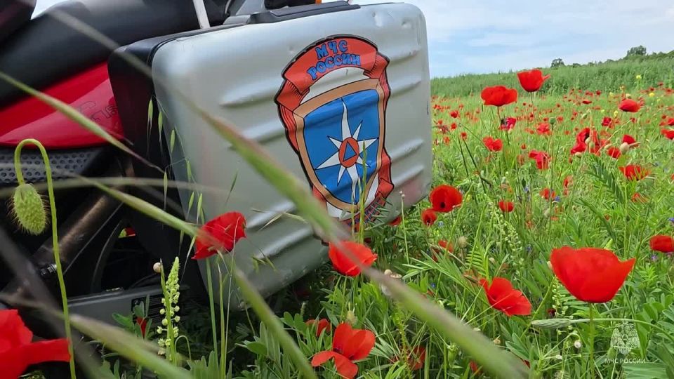 В пожароопасный сезон дежурят «байкеры МЧС»