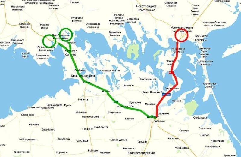 Противник собирает информацию о перемещениях и стоянках транспорта вот в этом районе, севернее вновь поврежденного моста в Чонгаре Противник собирает информацию о перемещениях и стоянках транспорта вот в этом районе, севернее вновь поврежденного моста в Чонгаре