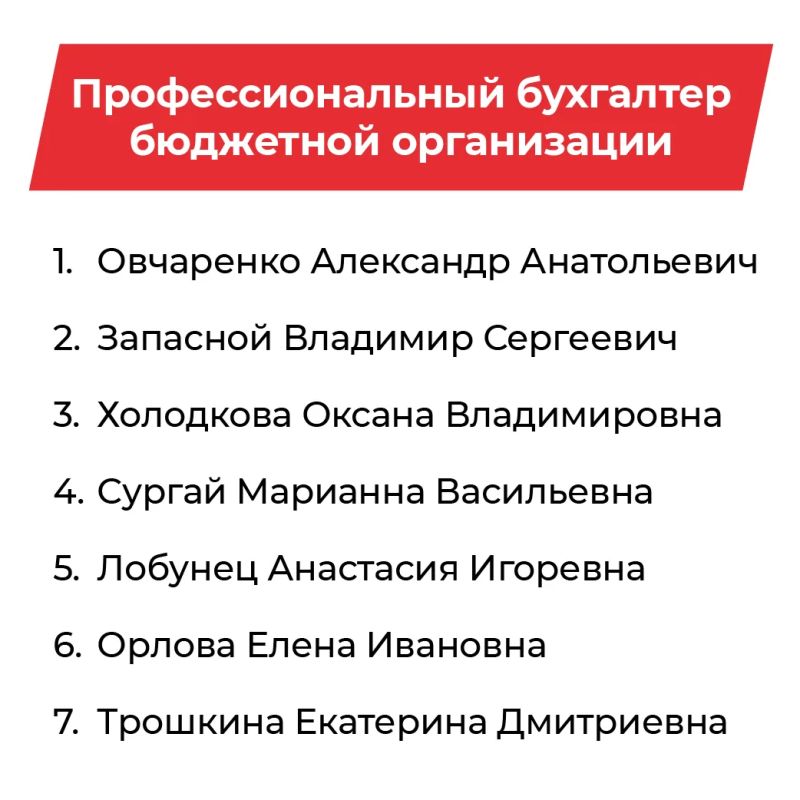 Итоги I тура конкурса «Профессиональный бухгалтер Крыма»! Итоги I тура конкурса «Профессиональный бухгалтер Крыма»!