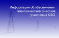 Минтопэнерго Крыма информирует о проводимых работах по электрификации земельных участков, выделенных под индивидуальное жилищное строительство участникам специальной военной операции (СВО) и их семьям