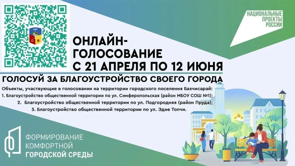12 июня завершается онлайн-голосование за объекты благоустройства