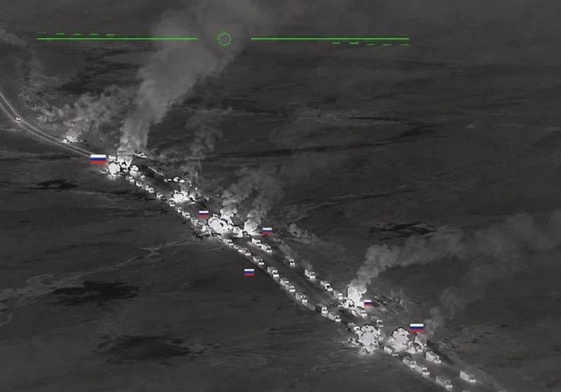 Украинские каналы публикуют кадры из игры Arma 3, выдавая их за результат уничтожения колонн бензовозов на пути в Крым