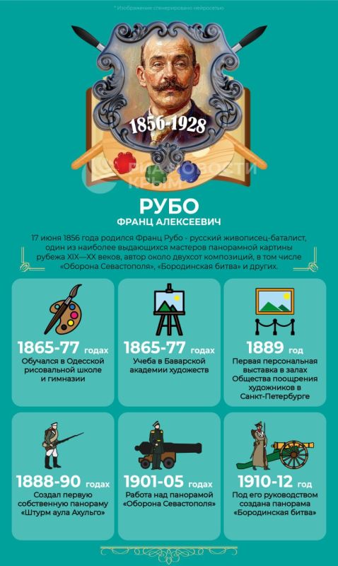 Французский русский художник: 170 лет исполнилось со дня рождения Франца Рубо