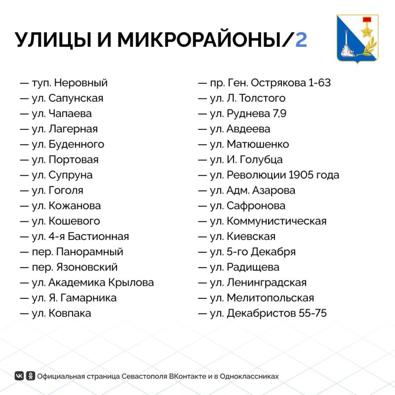 Сегодня в части Севастополя временно отключат газ Сегодня в части Севастополя временно отключат газ