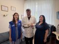 В День медицинского работника активисты Симферопольского местного отделения «Молодой Гвардии» поздравили заведующего хирургическим отделением №1 Симферопольской клинической больницы Александра Цатурян